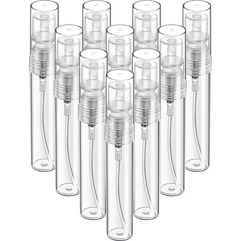 Mini-sprühfläschchen, Set Mit 10 Mini-sprühfläschchen Aus Glas (5 Ml), Nachfüllbare Mini-parfümfläschchen Mit Feinem Sprühnebel, Parfümzerstäuber, Kleine Probensets, Fläschchen