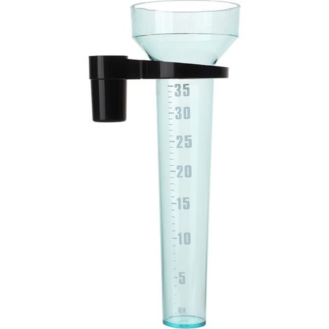 Regenmesser Mit Erdspieß — Transparent — 24 Cm — Kunststoff — Präzise Messung