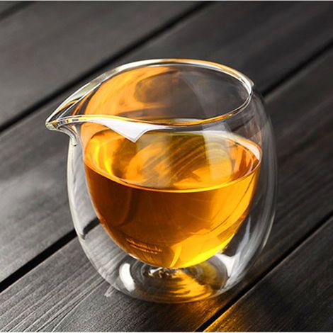 Teetassen – 4er-set – Doppelwandige Glastassen, 200 Ml, Hochwertiges Borosilikatglas, Isolierter Teespender, Ohne Henkel, Gongfu-teetasse