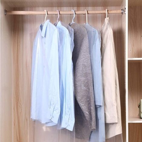 Transparente Staubbeutel Zum Aufhängen Von Kleidung, Geeignet Für Die Aufbewahrung Zu Hause Usw. – 10er-pack, 55 × 80 Cm