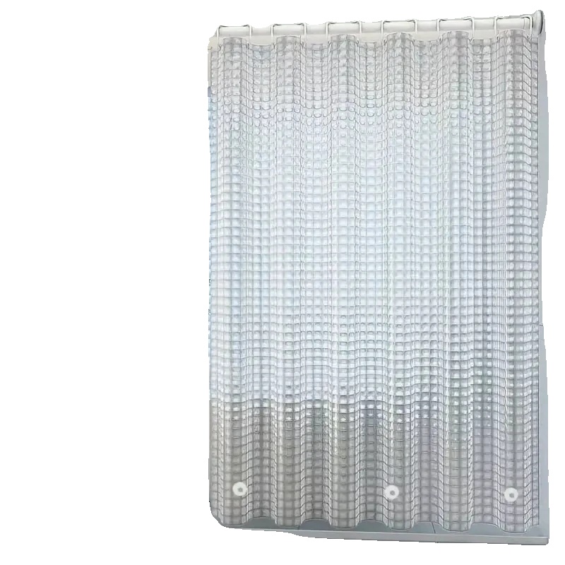 Duschvorhangfolie, Wasserdicht, Langlebiges Design, Klar-c, 120180cm