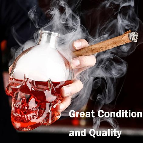 Whisky-dekanterflasche – Künstlerische Skulptur. 750-ml-weinflaschen Aus Glas Mit Holzverschluss, Durchsichtige Flaschen Für Sekt, Kefir, Lebensmittelaufbewahrung, Auslaufsicher.