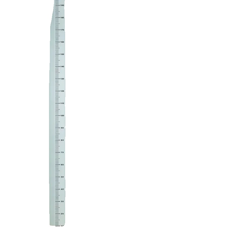 Höhenmesskarte, Beschreibbares Pvc, Leicht Zu Lesen, Transparent