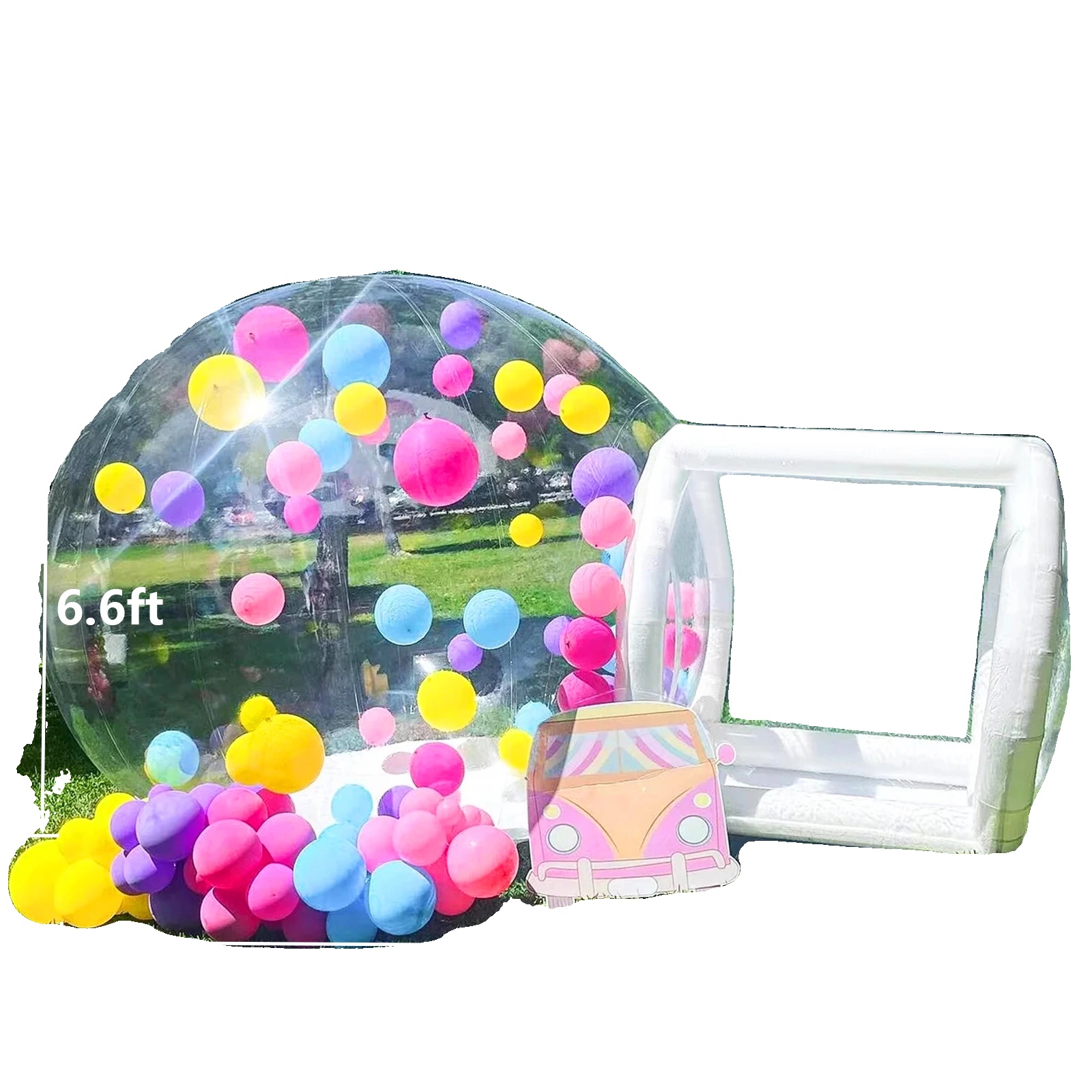 Blasenhaus, Transparentes Design, Wetterfest, 2.5m