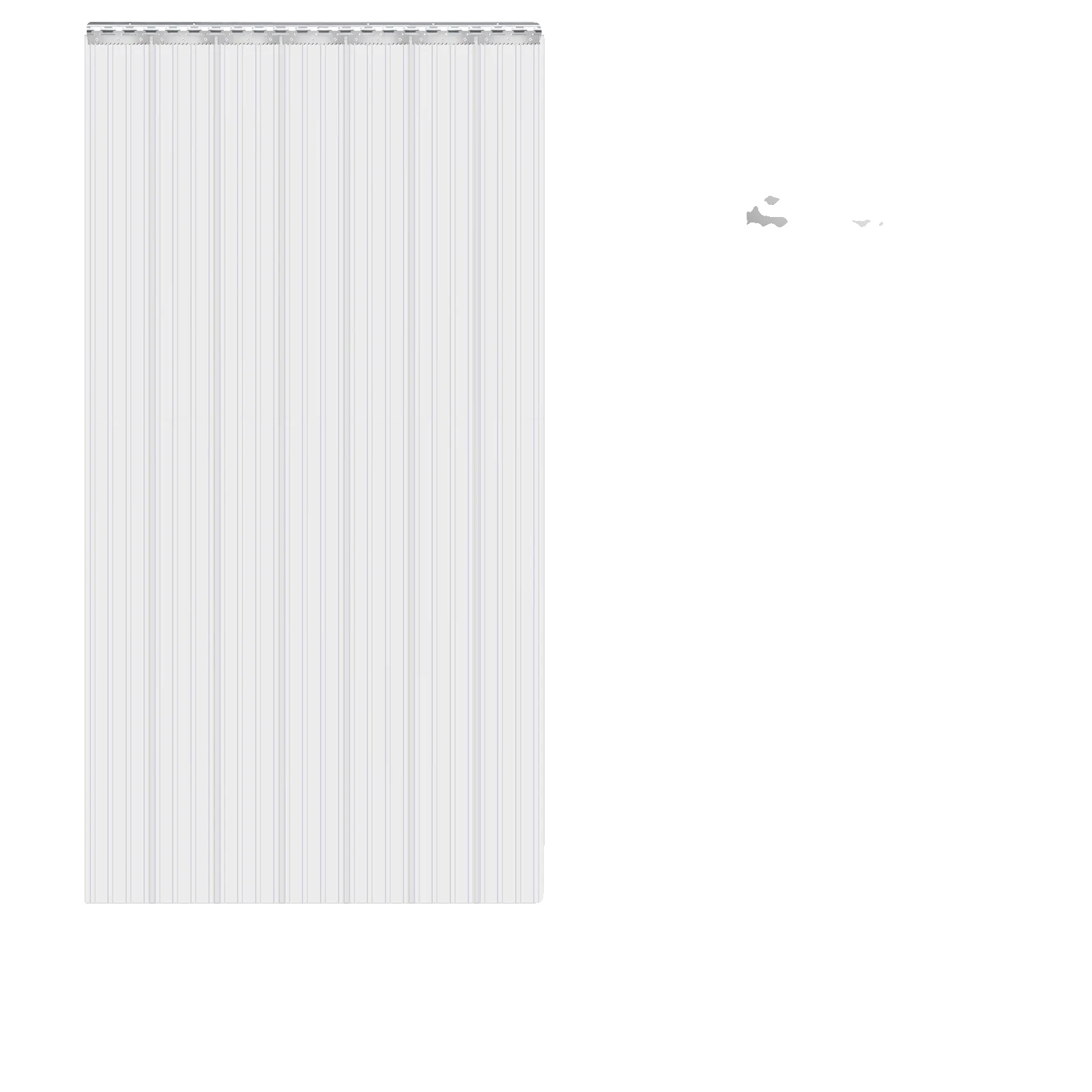 Pvc-streifenvorhang, Wasserdicht, Einfache Installation, Rippent W100 X H250cm