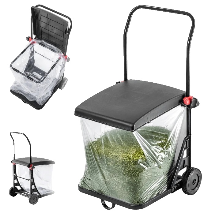 Mülltonne, 80 Liter Fassungsvermögen, Transparentes Design, 60 Cm Höhe, 40 Cm Durchmesser, Geeignet Für Den Innen- Und Außenbereich