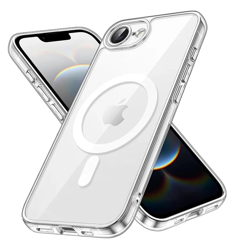 Handyhülle, Stoßfest, Magnetisches Design, Klar, Für Iphone 16e