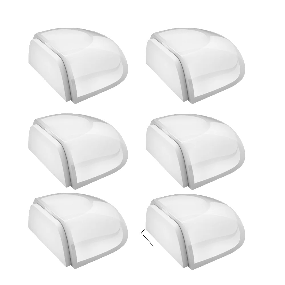 Türstopper, Geräuschresistent, Selbstklebendes Design, 6 Stück