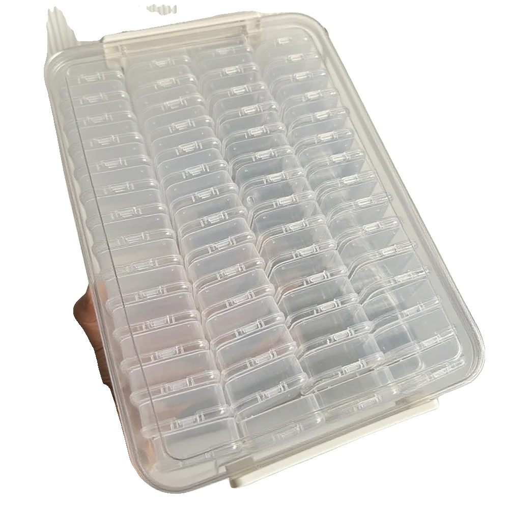 Aufbewahrungsboxen, 60 Stück, Ideal Zum Basteln, 60 Gitter