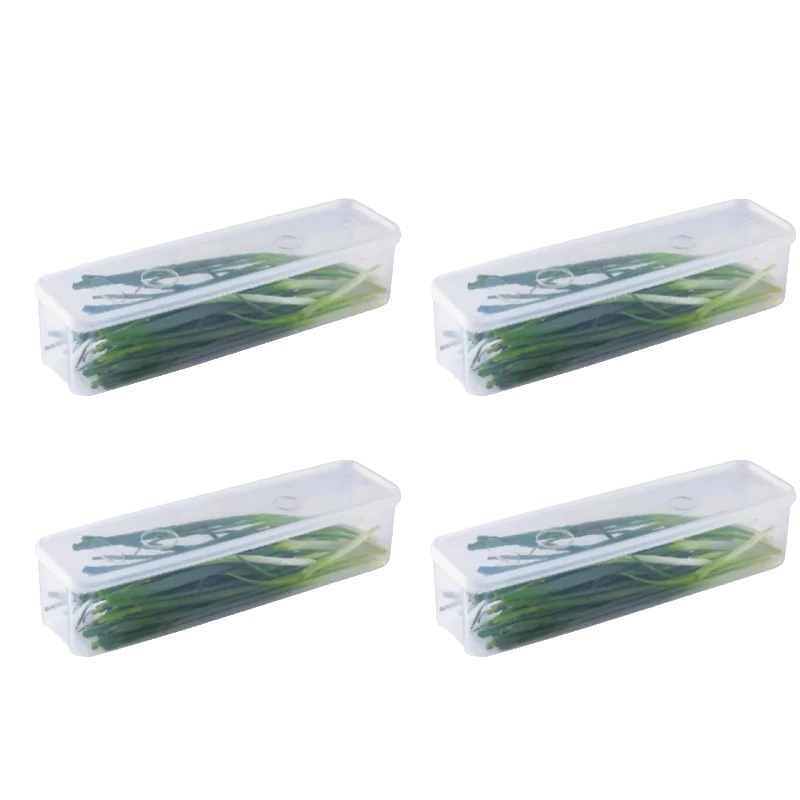 Kühlschrank-aufbewahrungsbox, Stapelbares Design, Umweltfreundliches Material, 4pcs