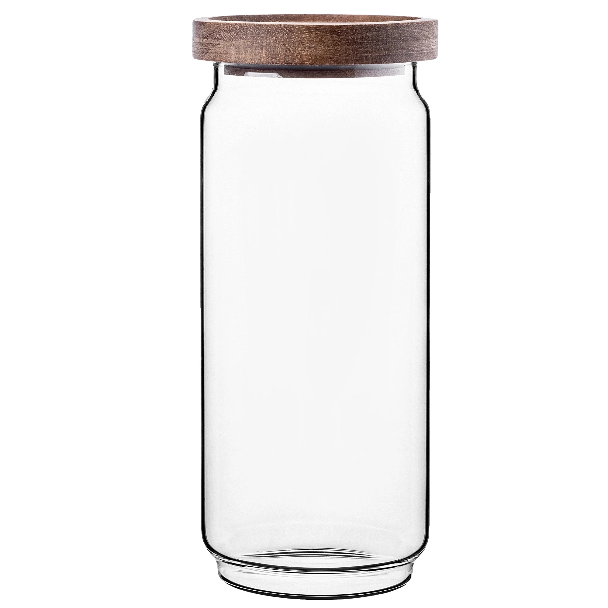 Lebensmittelbehälter, Borosilikatglas, 950 Ml Fassungsvermögen, Holzdeckel Mit Silikondichtung, Vielseitige Lebensmittelaufbewahrung,