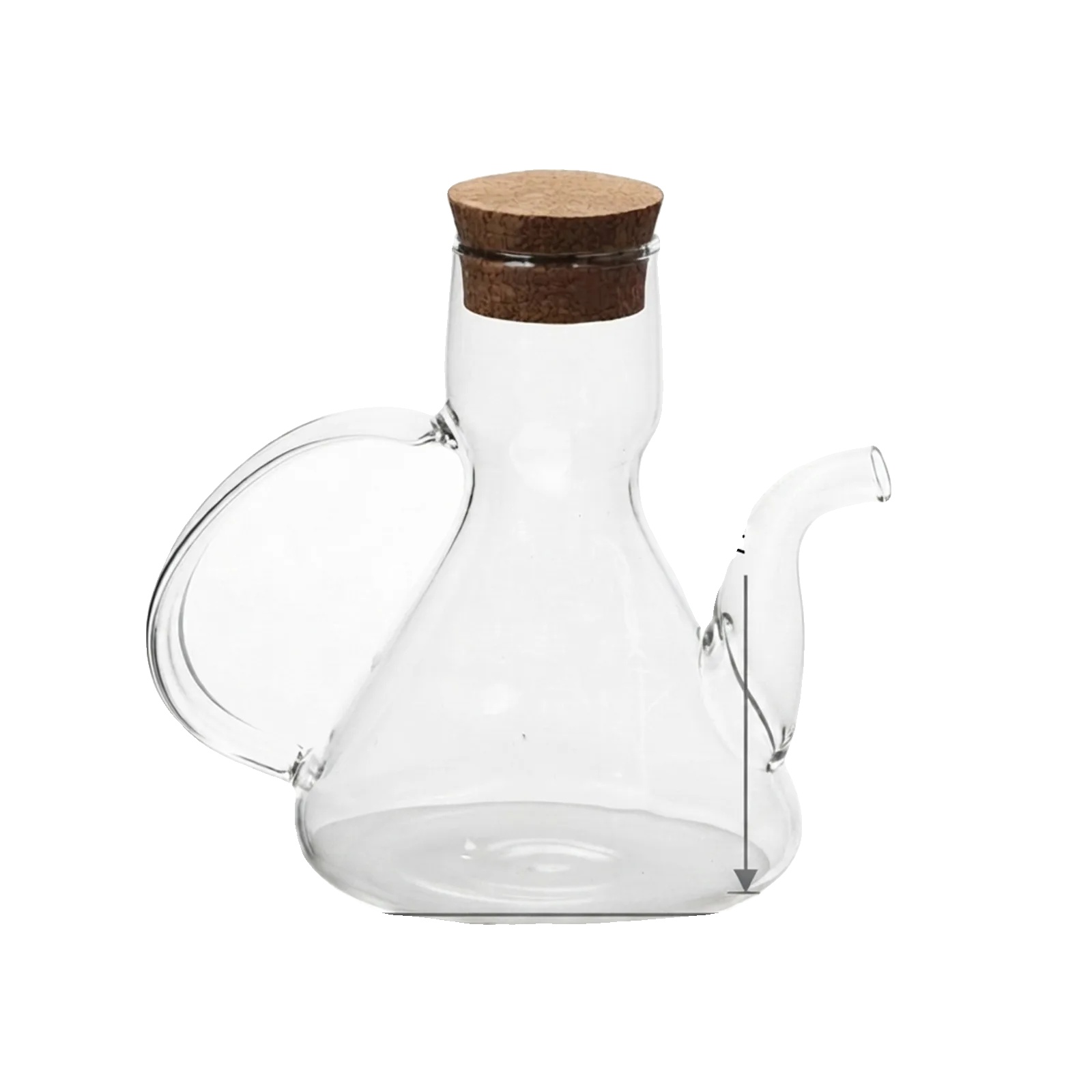 Ölspender, Borosilikatglas, Naturkorkstopfen, 250ml
