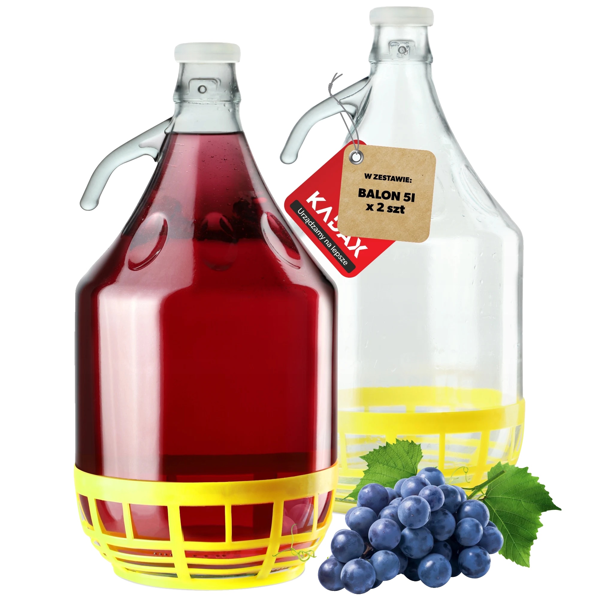 Weinballon, 5 Liter Kapazität, Glasmaterial, Klare Struktur, Insekten- Und Staubdicht, Fcm-zertifiziert