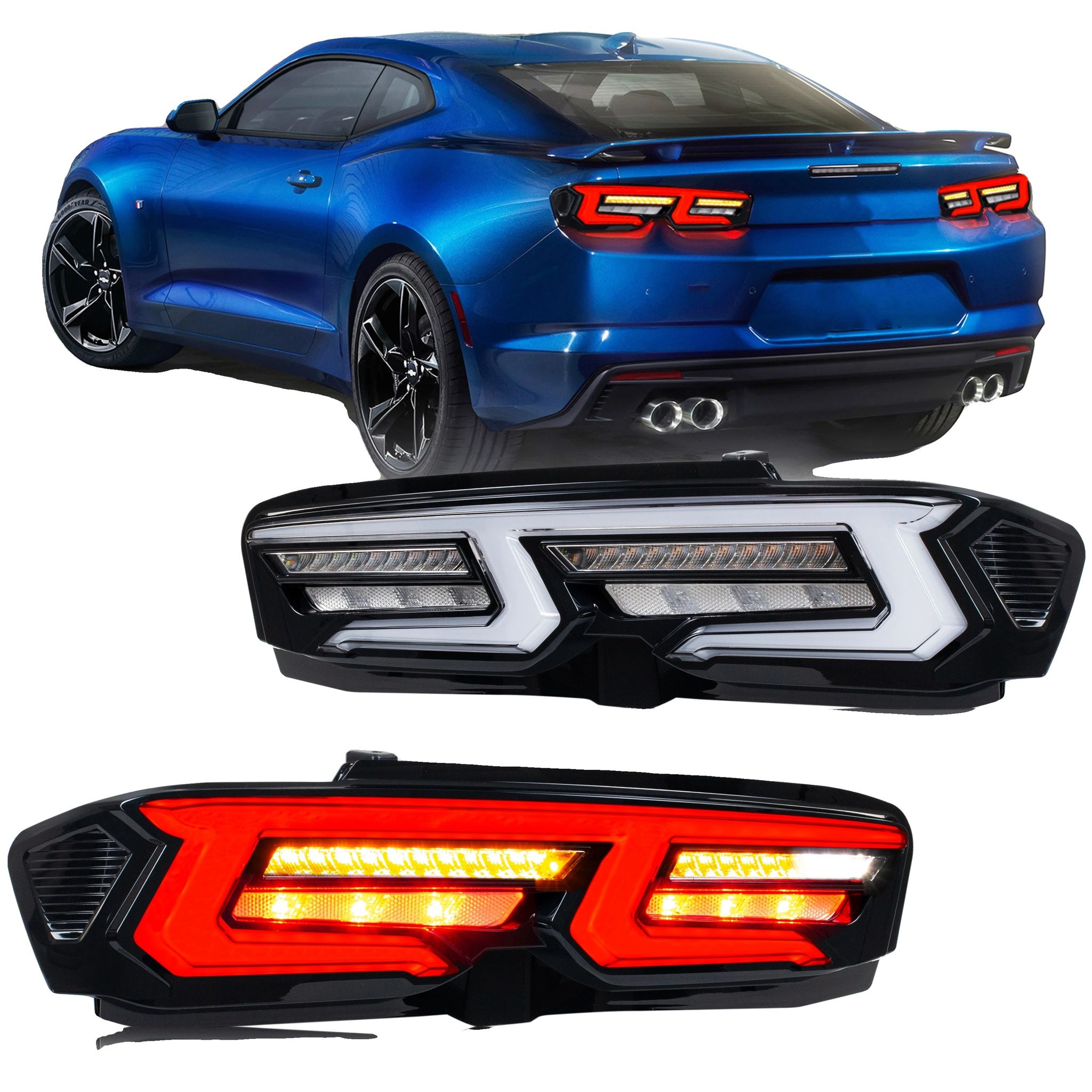 Led-rücklichter, 12 V, 35w, 3400lm, Kompatibel Mit Chevy Camaro 2019-2026, Dynamisches Signal