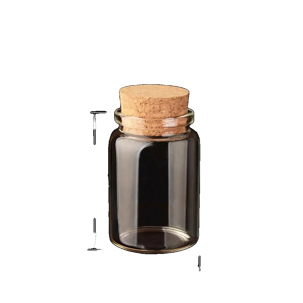 Glasflaschen Mit Korken, Verschiedene Größen, Ideal Für Bastelarbeiten Und Geschenke, 80ml