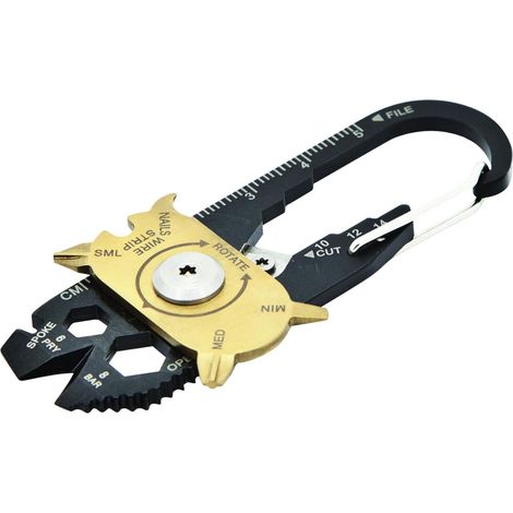 20-in-1 Taschen-multitool Mit Schlüsselanhänger – 20 Edc-werkzeuge, Flugzeugkoffermesser, Abisolierzange, 6 Schraubendreherbits, Brecheisen Und Flaschenöffner