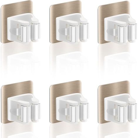 20-teiliger Wandbesenhalter, Kein Bohren Erforderlich, Wandbesenhalter Für Küche, Treppe, Badezimmer, Garage, Von Debuns