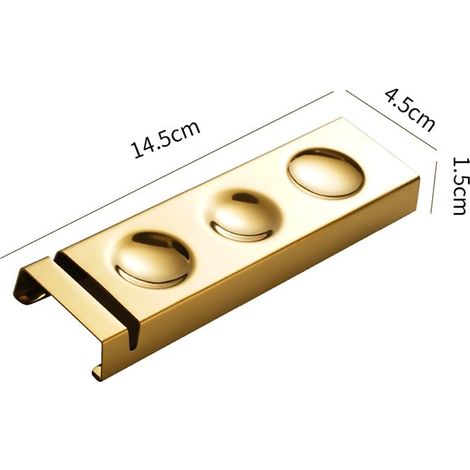 Besteckhalter Aus Edelstahl (löffel, Teelöffel, Salatgabel) - 6-teiliges Geschirrset (goldfarben, 14,5 X 4,5 X 1,5 Cm)