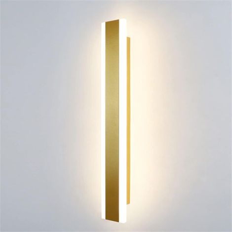 Led-wandleuchte – Ideal Für Wohnzimmer, Schlafzimmer, Flur, Treppenhaus, Esszimmer – 1 Stück, Goldfarben, 40 Cm / Warmweißes Licht