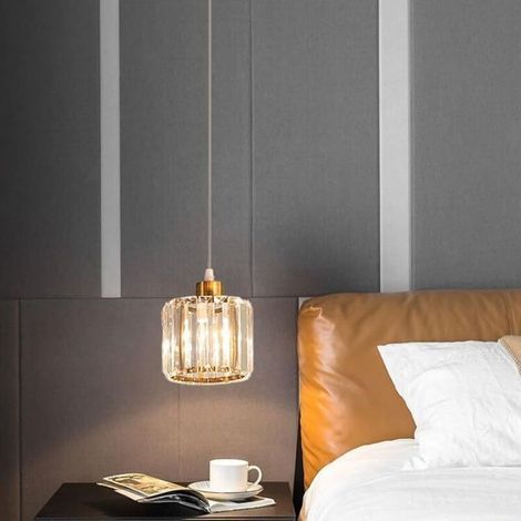 Mini-kristalllüster – Halbeinbauleuchte – Geeignet Für Flure, Küchen, Schlafzimmer, Bars – Goldfarben, Rund, 1-teilig