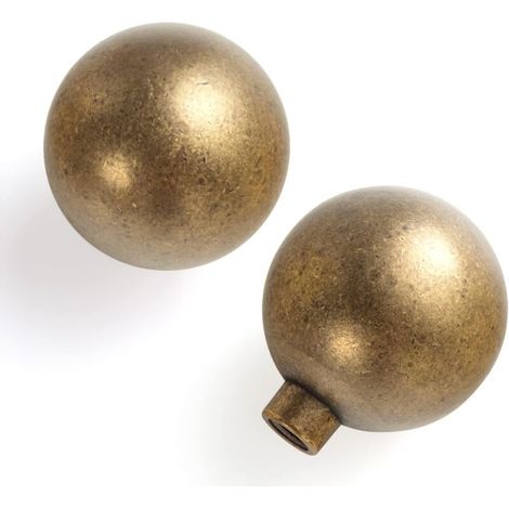 Möbelgriffe – Geeignet Für Schränke, Badezimmermöbel, Werkzeugkästen Und Diverse Andere Möbel – 2er-set, Messingfarbe, 20 Mm Durchmesser
