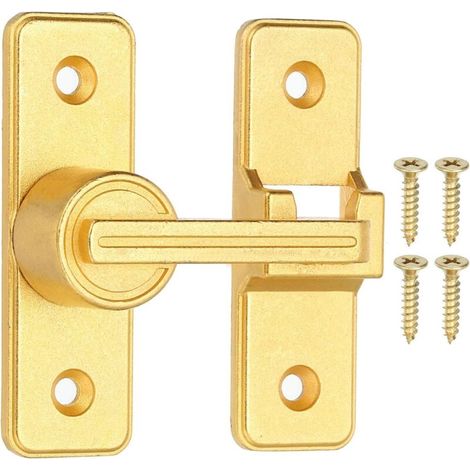 Scheunentorriegel, 180°-kippriegel – Geeignet Für Garten, Außenbereich Und Garage (goldfarben), 1 Set