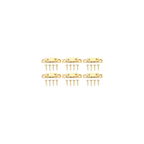Set Mit 6 Kupferkugelverschlüssen – Clip-typ – Länge 42 Mm – Mit Goldenen Schrauben Für Möbel