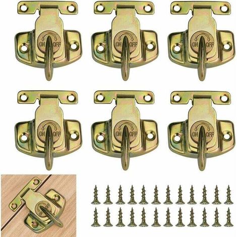 Sonderangebot – Rostfreie Tischriegel Aus Eisen (66 X 59 Mm), Langlebig, Für Esstisch, Schranktür, Ausziehtisch, Schublade Usw., 6 Stück, Von Debuns