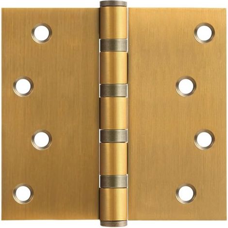 Türscharnier Aus Edelstahl – 4 X 3 X 3 Cm – Ideal Für Die Meisten Holz- Und Metalltüren – 1 Stück, Goldfarben
