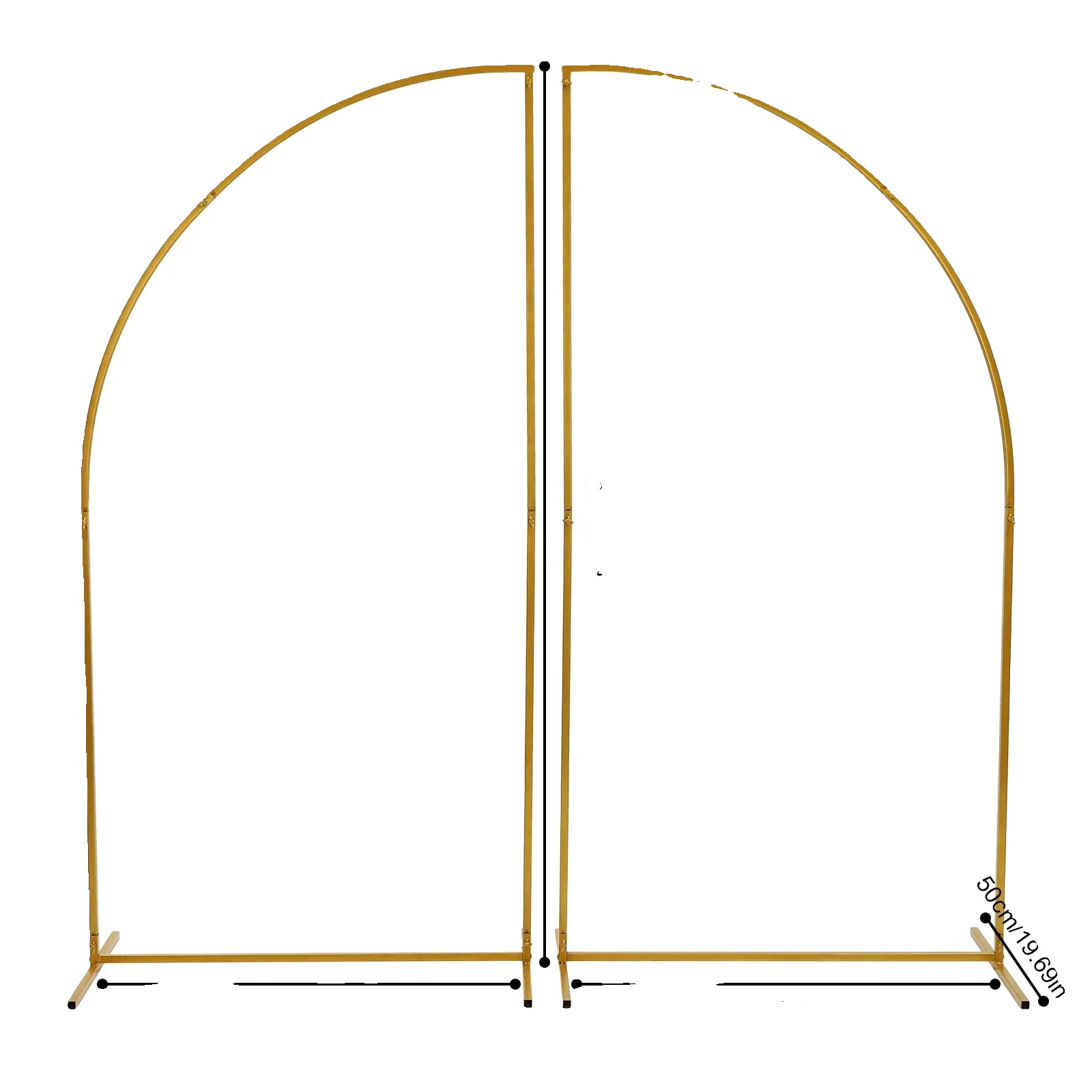 Hochzeitsbogen, Elegantes Design, Langlebige Metallkonstruktion, M, Gold