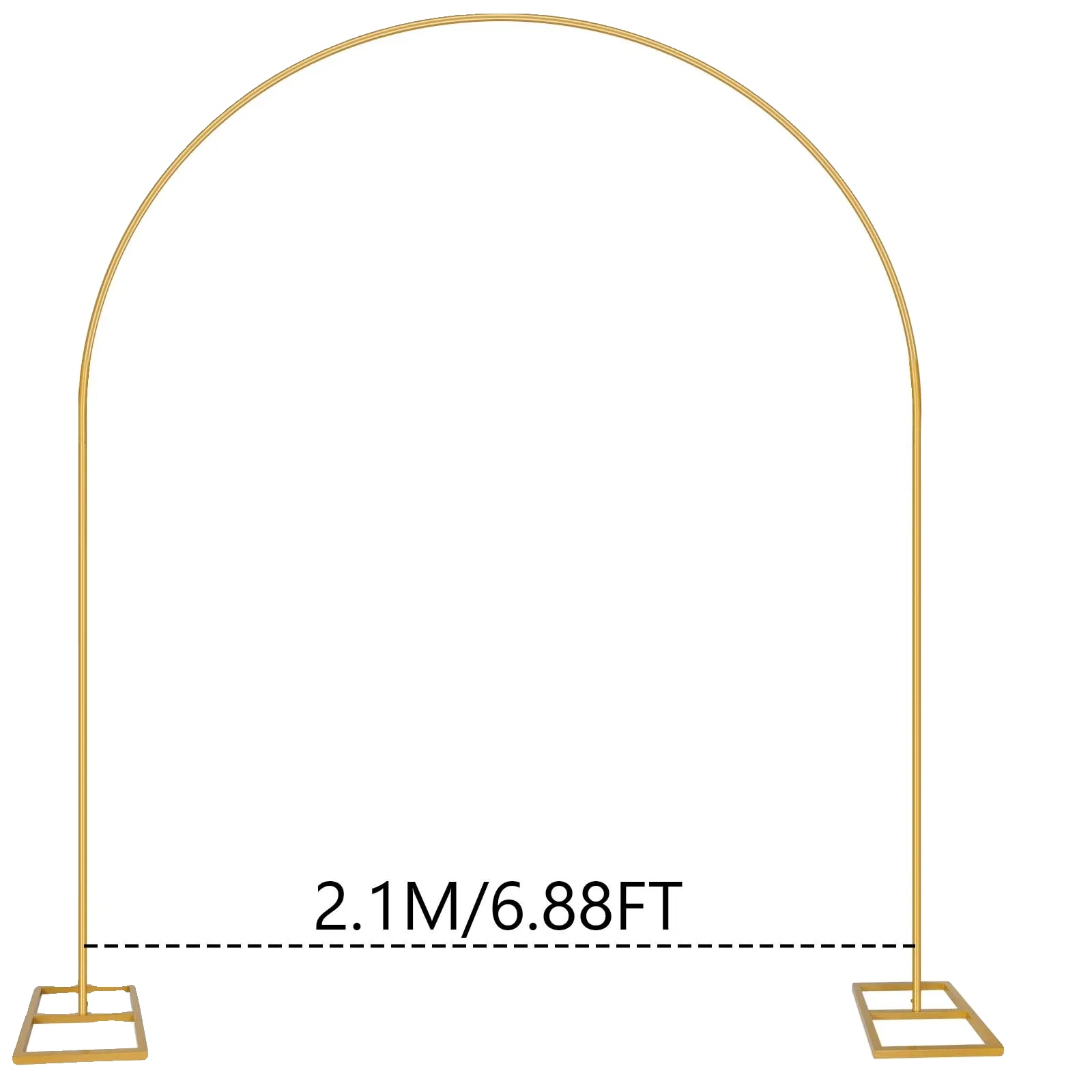Hochzeitsbogenrahmen, Stilvolles Design, Langlebige Metallkonstruktion, Bogen, Gold