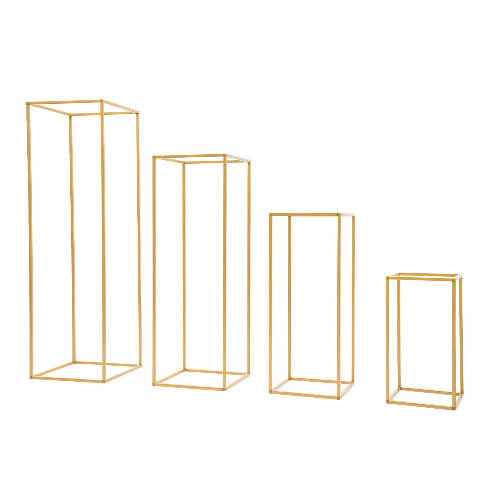 Blumenständer-set, Elegantes Metall-design, Vielseitig Für Veranstaltungen, Gold