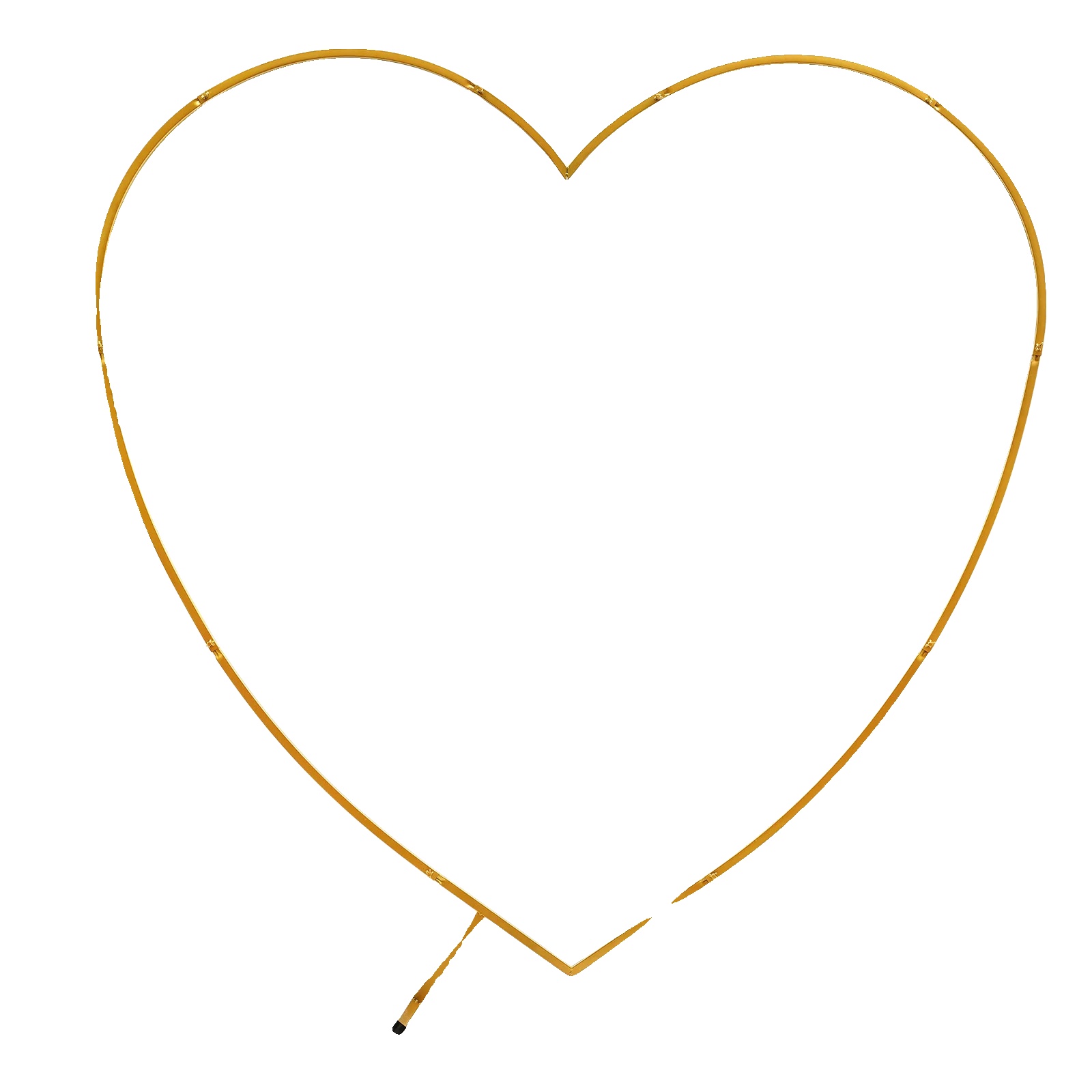 Arch Rack, Herzdesign, Langlebiges Kohlenstoffstahl, Gold, M-a
