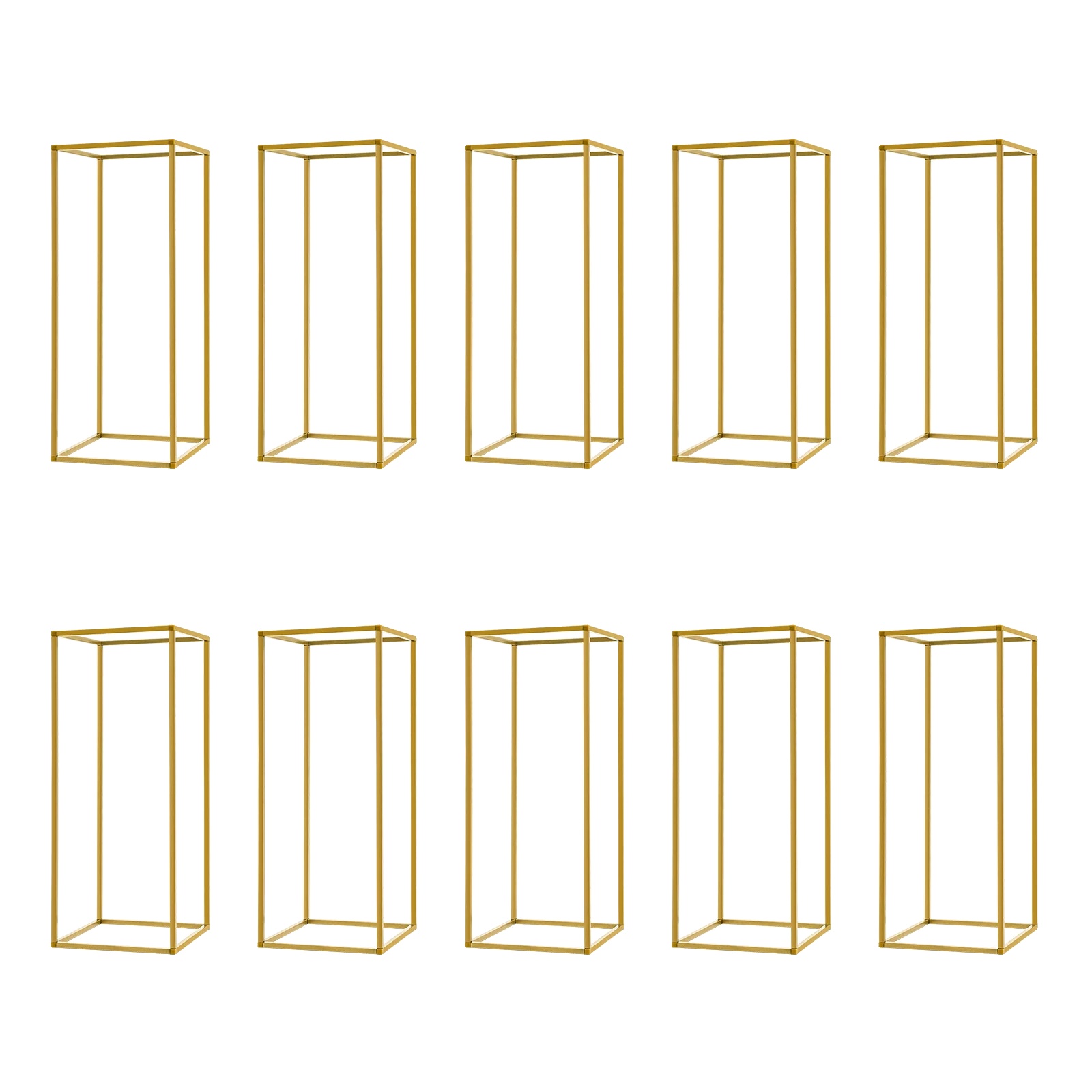 Blumenstand, 10 Stück, Modernes Design, Gold