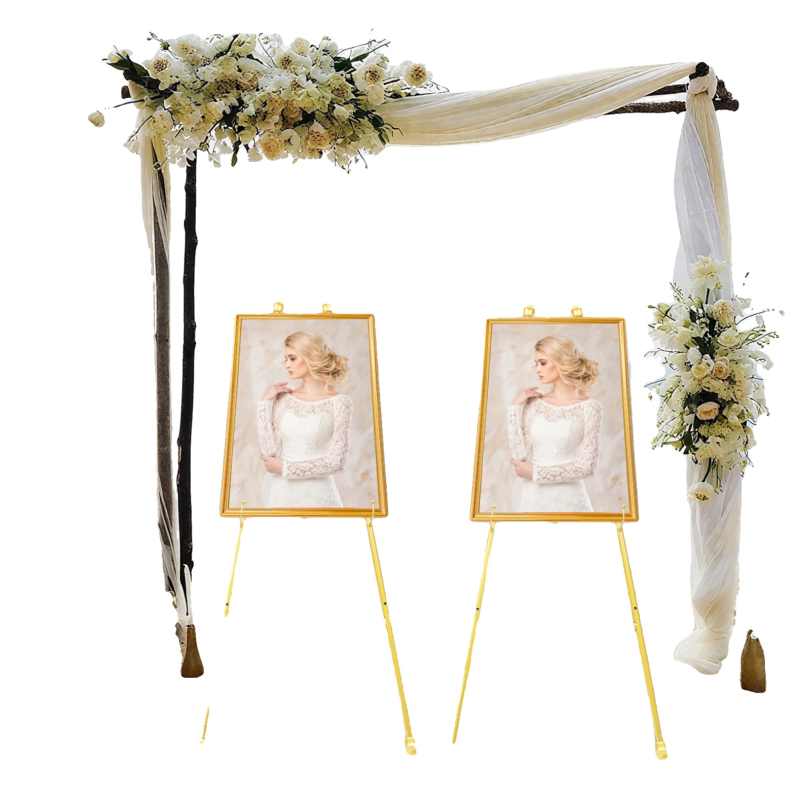 Hochzeitsstaffelei, Elegantes Design, Robuste Konstruktion, Gold, M