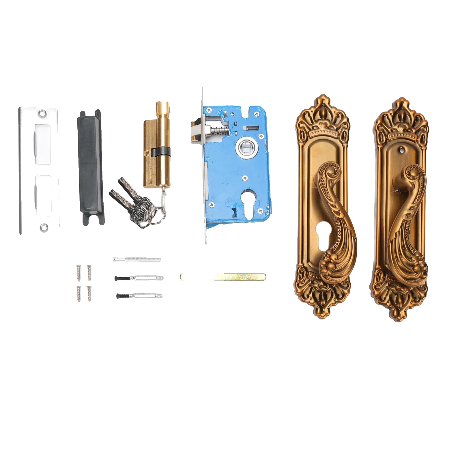 Türgriff Schloss Set, Retro Design, Sanfte Bedienung, 1 Set