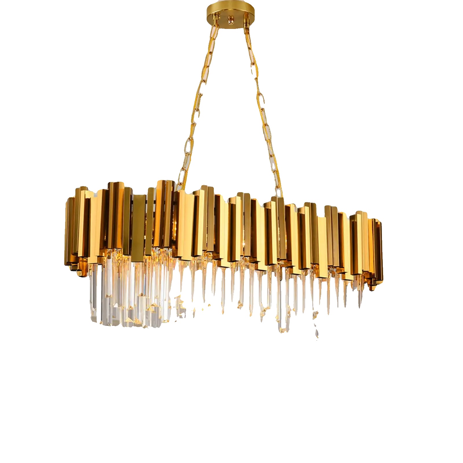 Kronleuchter, Elegantes Ovaldesign, Höhenverstellbar, 300w, 7, Veränderbar