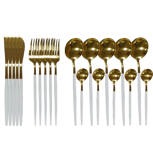 Geschirrset, 20 Teile, Besteck Aus Edelstahl, 20pc-wg