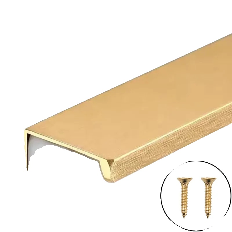 Möbelgriff & -knopf, Modernes Design, Langlebige Aluminiumlegierung, 15cm-gold, 10 Sets-a