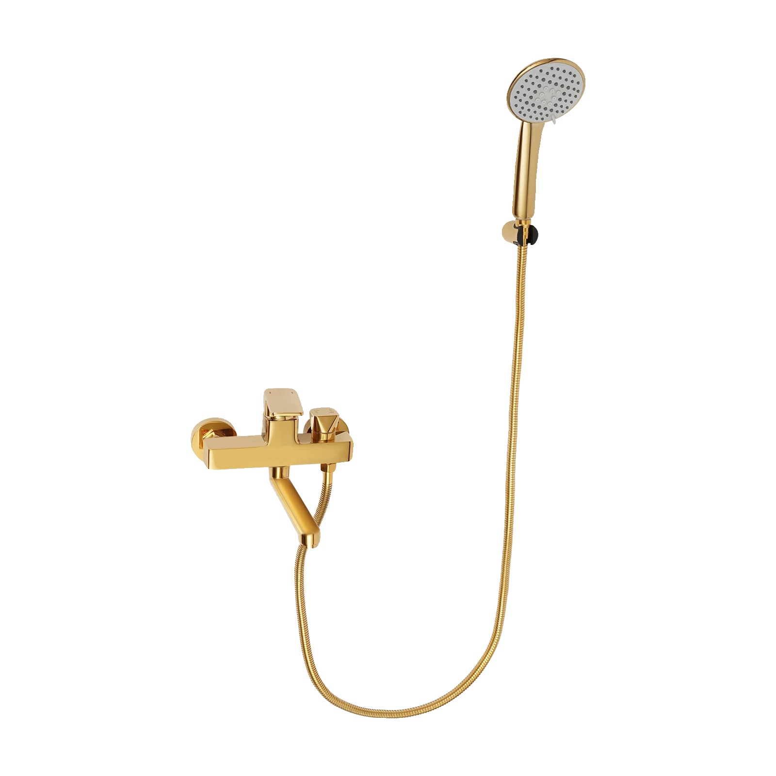 Duschset, Handbrause Mit 4 Sprühmodi, Wandmontage-design, Gold
