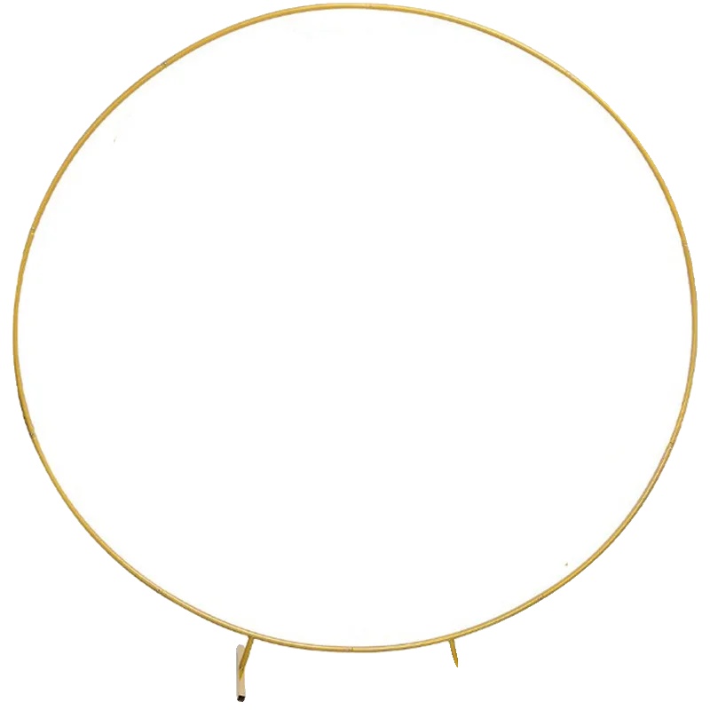 Bogenständer, 2 Meter Breit, Werkzeugfreie Montage, Gold, 2m/6.6ft