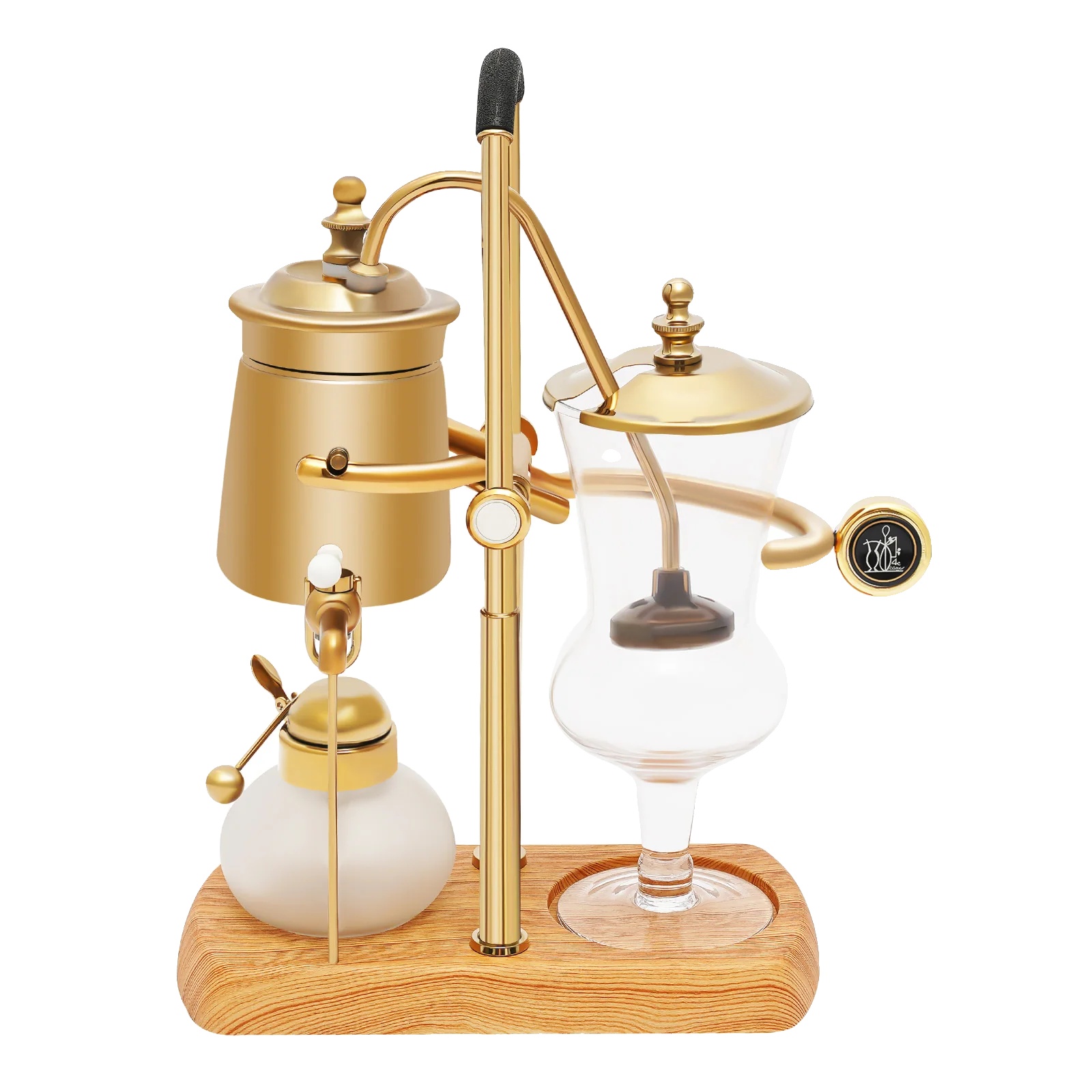 Siphon-kaffeekocher, Elegantes Design, Manuelle Bedienung, Gold