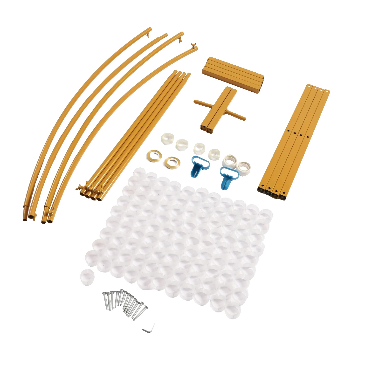 Hintergrund, Robuste Eisenkonstruktion, Attraktives Bogen-design, Gold, 7.5ft