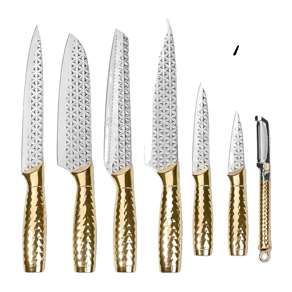Kochmesser Set, Edelstahl, Professionelle Qualität, 7stück