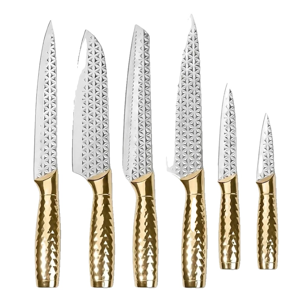 Kochmesser Set, Edelstahl, Professionelle Qualität, 6stück