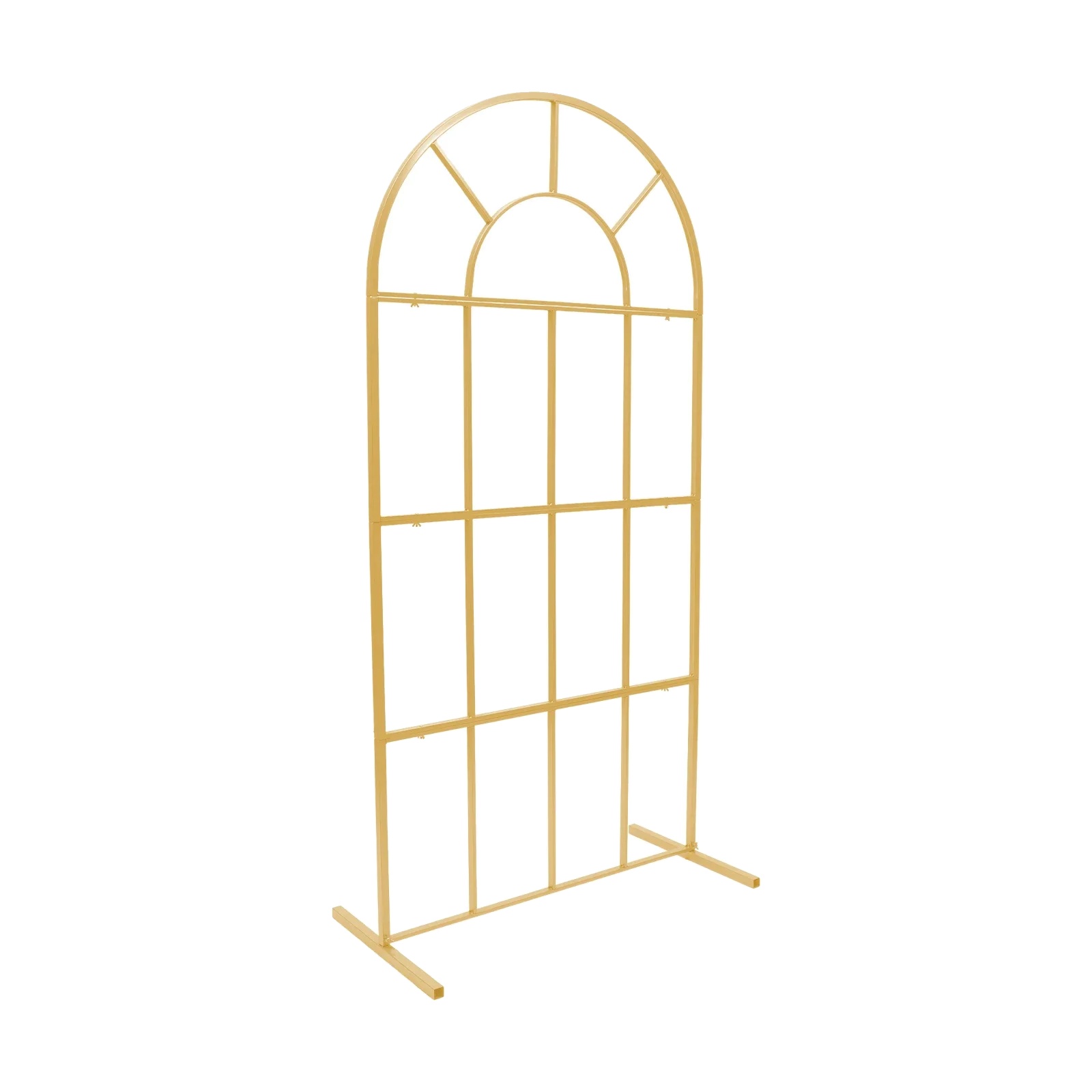 Hochzeitsbogenständer, Robuste Metallkonstruktion, Tragbares Design, L, Gold