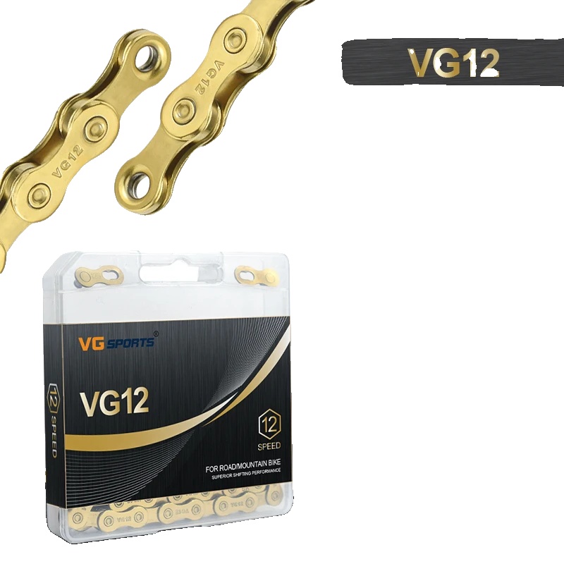 12-gang Fahrradkette, Langlebige Legierungsbauweise, Verbesserte Schaltleistung, 1stück 12gang Ti Gold