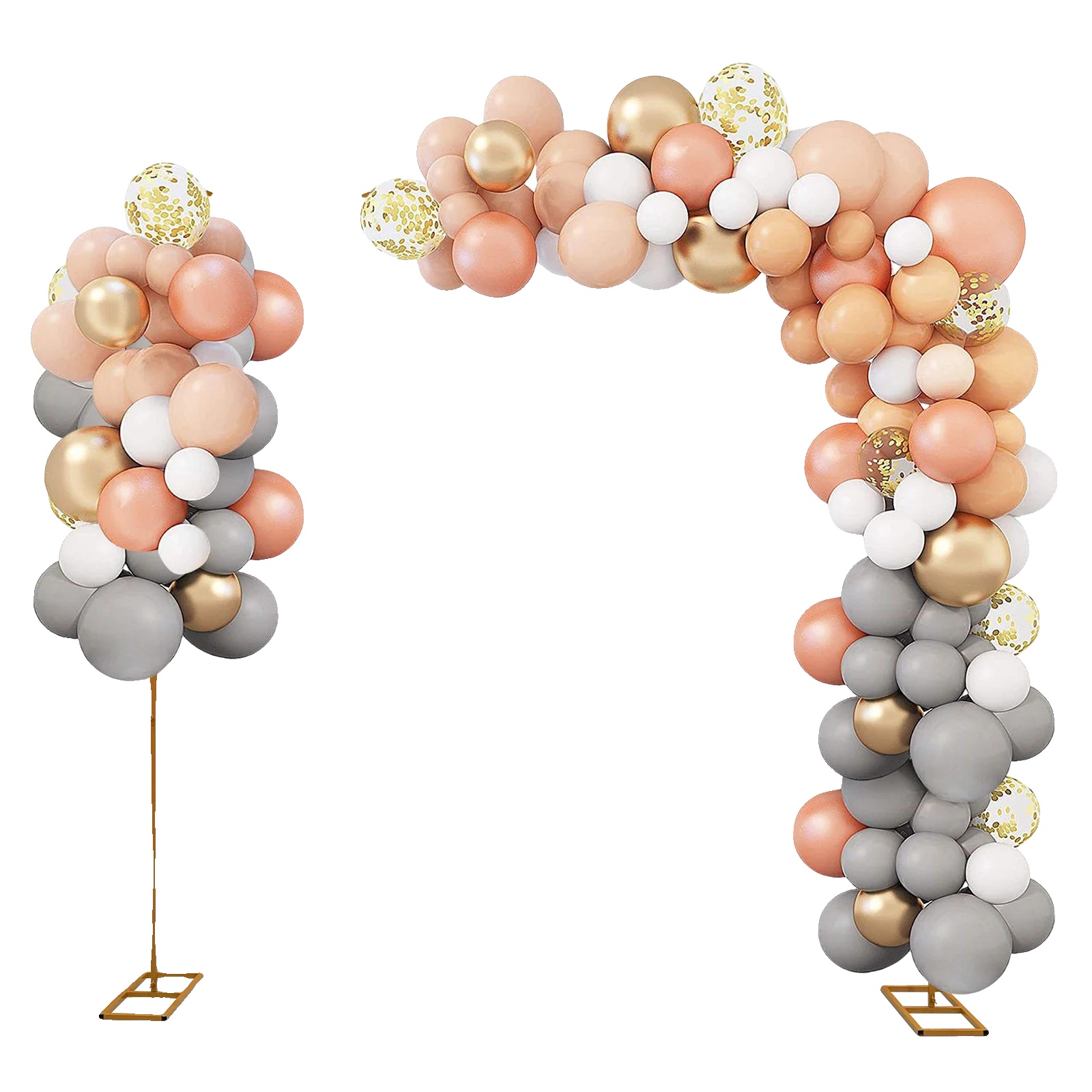 Dekorationsrahmen, Höhenverstellbar, Robuste Eisenkonstruktion, L, Gold