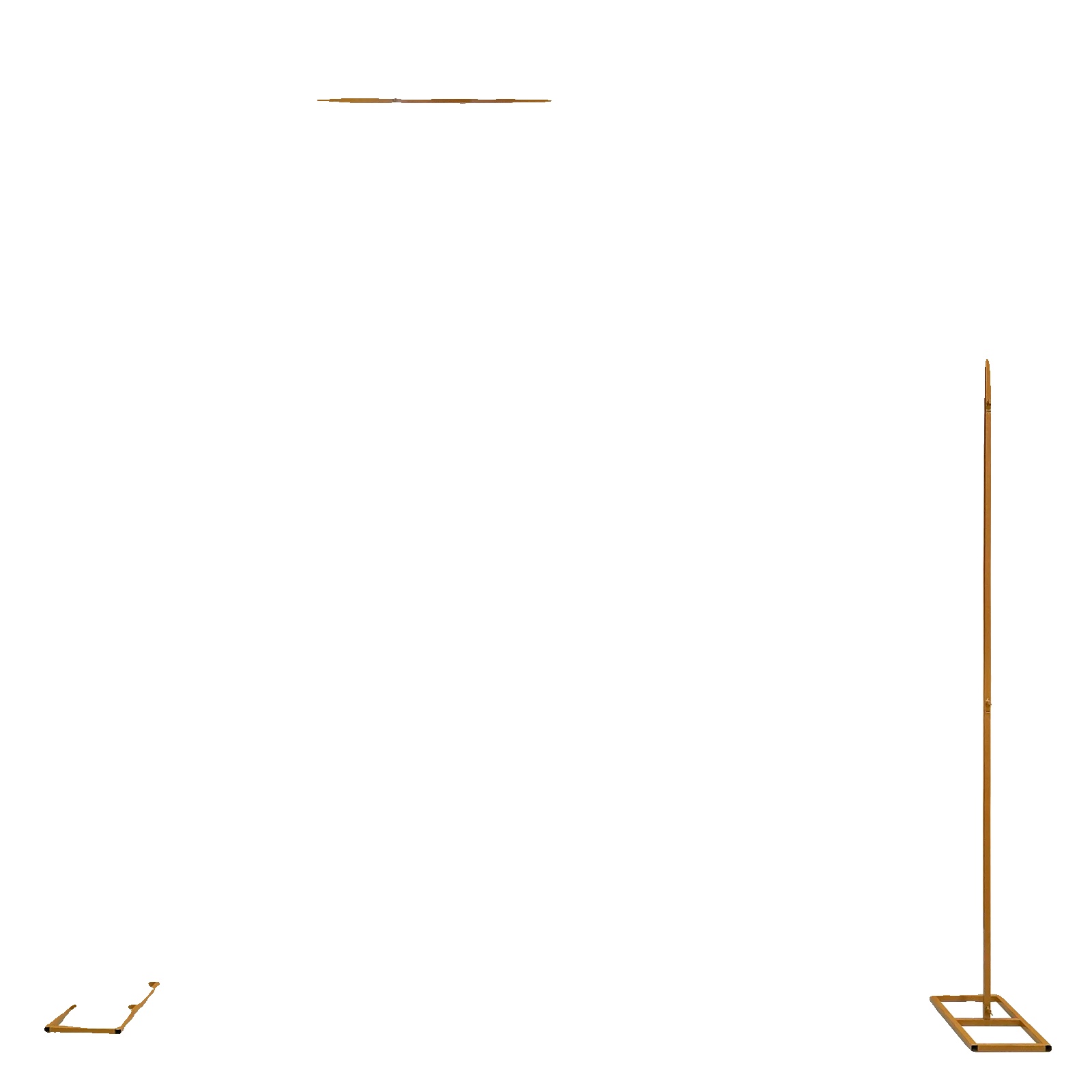 Arch-ständer, Verzinkte Eisenrohre, Einfache Installation, Gold, L