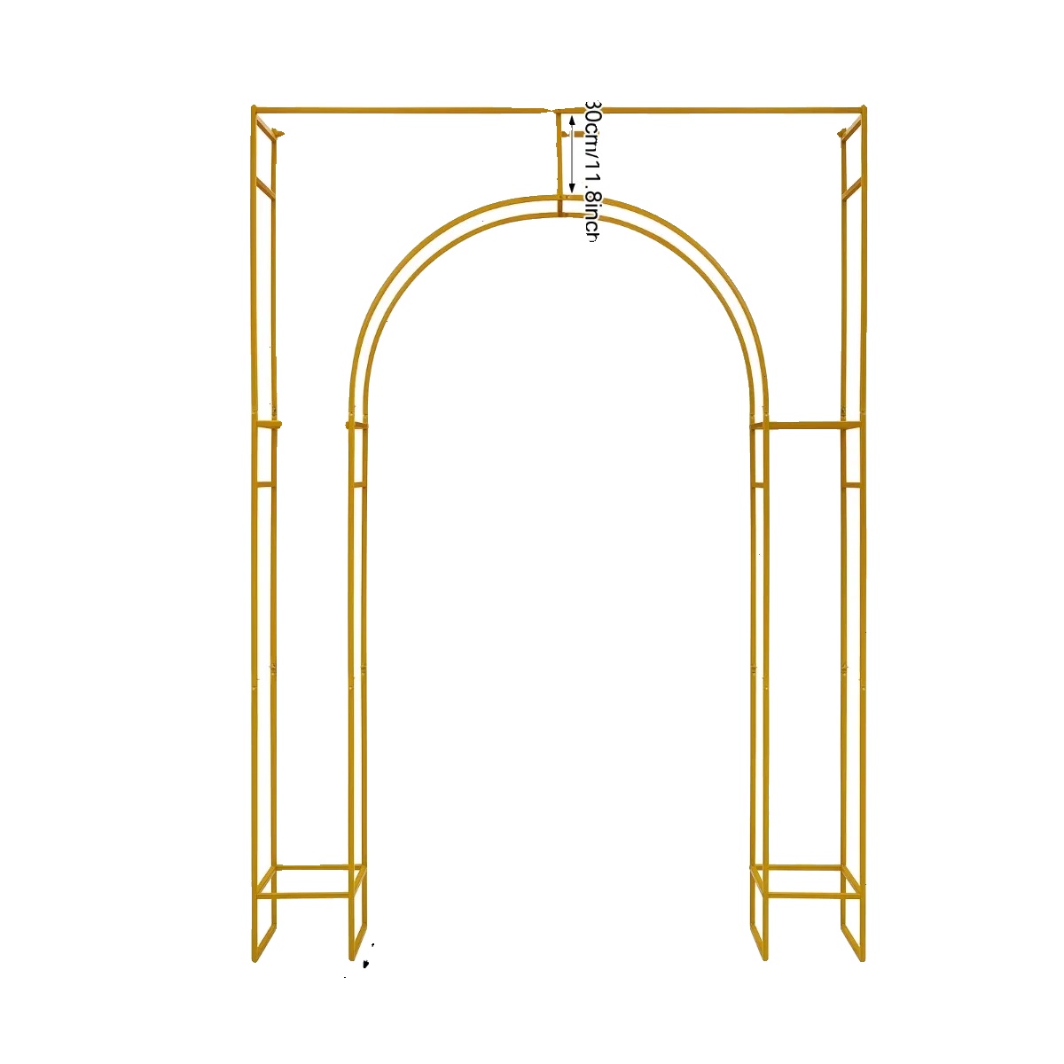Hochzeitsbogenständer, Robustes Kohlenstoffstahl, Vielseitige Veranstaltungsnutzung, Gold, 180 30 250cm